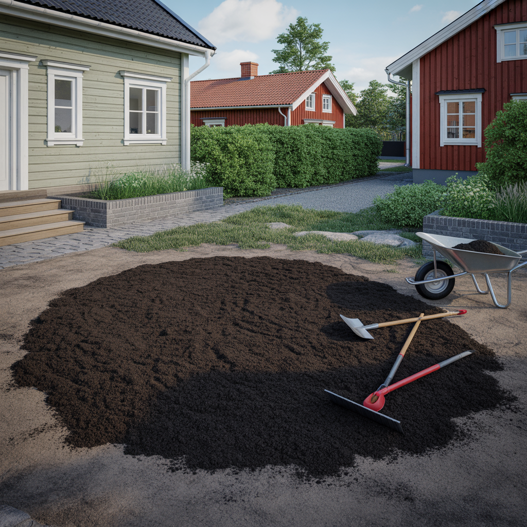 6.Sa valjer du ratt typ av jord for att jamna ut en tomt