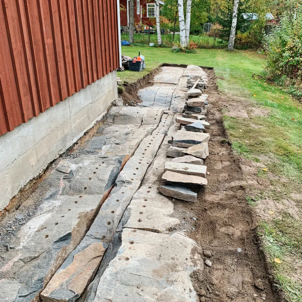 stensprackning bergsprangning i norrtalje rimbo roslagen